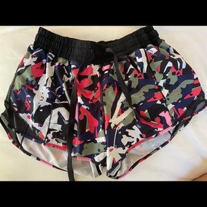 Multicolor lululemon hotty hot shorts long 4”